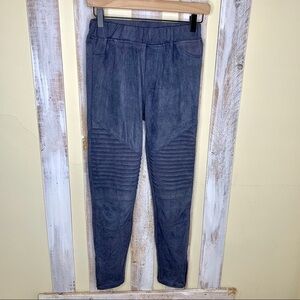 Umgee Ankle Zip Grey Moto Legging